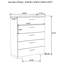 Commode de chambre 5 tiroirs Dulcey