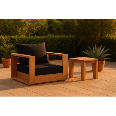 Gazel Teak Patio Chair with Cushions