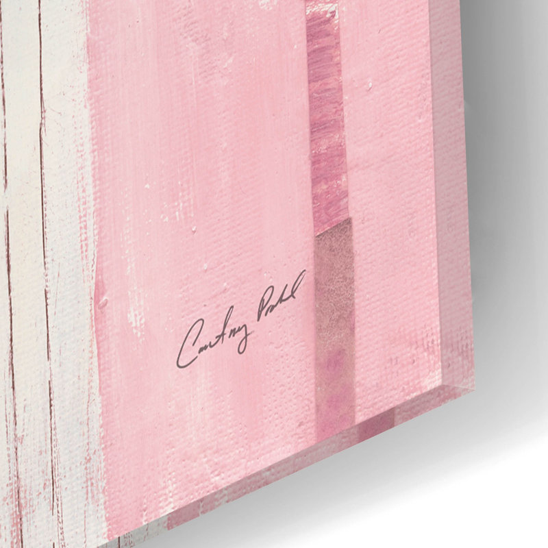  «Kindness 2 Pink» par Courtney Prahl, art mural en verre acrylique, 12 po x 16 po