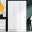 Armoire blanche moderne Ayreanna avec panneau de particules enduit de mélamine à 100%, 47,2 po x 71,7 po x 18,9 po | Épaisseur: 0,71 pouce | Conception élégante et fonctionnelle pour organiser les vêtements et les accessoires, durable et élégante