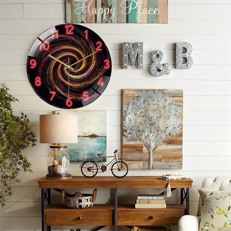 Horloge murale galaxie en spirale Galaxy - 12 po