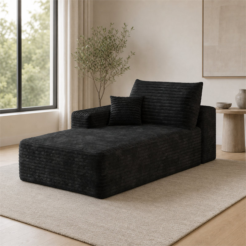 Canapé modulaire, siège en velours côtelé, réversible