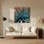 «Southwestern Plants Century Plant 154», art mural en métal gris