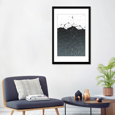 « black splatter theme », impression sur toile