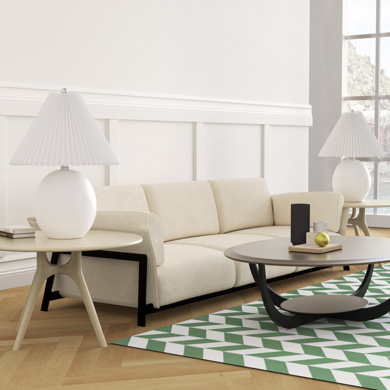20.5'' Ceramic Table Lamp For Living Room/bedroom, White