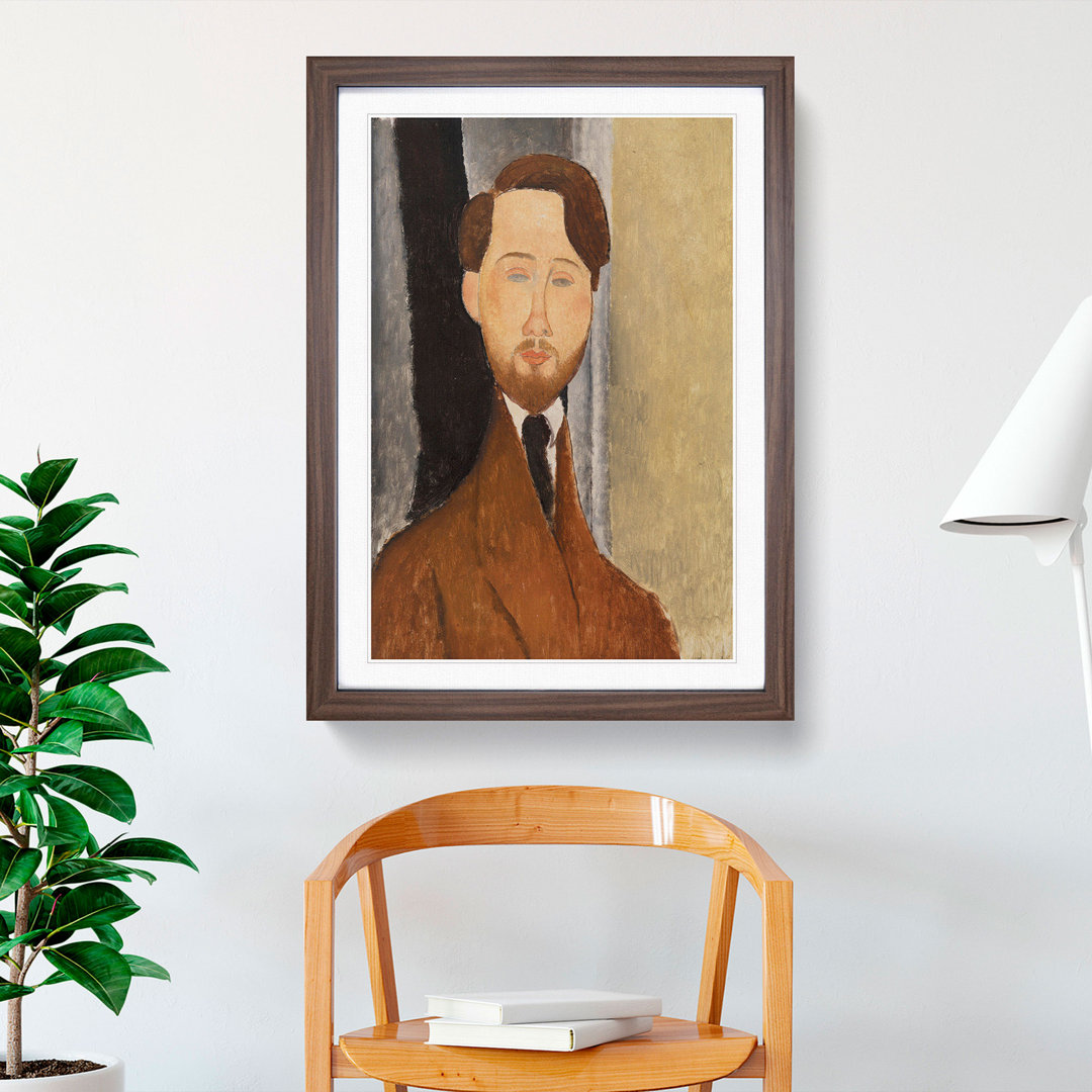 Leopold Zborowksi by Amedeo Modigliani - Picture Frame Painting