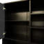 Panier à linge Tilt-Out, armoire, plusieurs espaces de rangement, style autoportant, tablettes ouvertes, armoire à tablette réglable avec portes, autoportante, tablette, tablette, noir, profondeur 31,57 po, largeur 15,32 po, 63,13 po