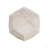 Outdoor/Indoor Lightweight Concrete Side Table,Hexagonal Round Travertine Accent Table