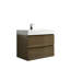 Ensemble de meuble-lavabo simple 30,09 po avec plateau en pierre Quayla