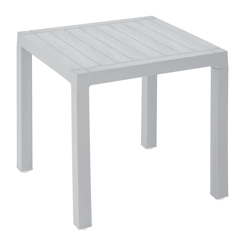 Ebern Designs Waconia 4 Seat Patio Table, Gray