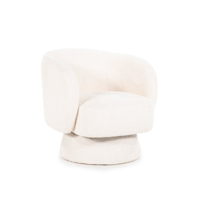 Balou Upholstered Swivel Barrel Chair
