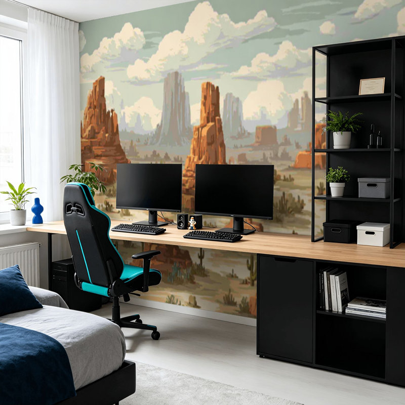 Papier peint adhésif auto-adhésif moderne pour la chambre à coucher Peel and Stick L 100 po x l 144 po