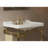 28" Bathroom Ceramic Basin With 3 Pre-Drilled Hole, NO Cabinet And Faucet, White-584708823