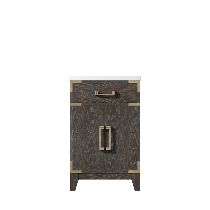 Meuble-lavabo simple avec plateau en acrylique