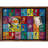 Jeromy Tufted Kids Purple/Blue/Orange Multi-Colored Non-Slip Rubberback Area Rug-260718015