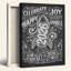 «Chalkboard Style 2026 Rocket Celebration», art mural enveloppé, Happy New Year, Joy Sparkle, impression pour bureau à domicile-633608950