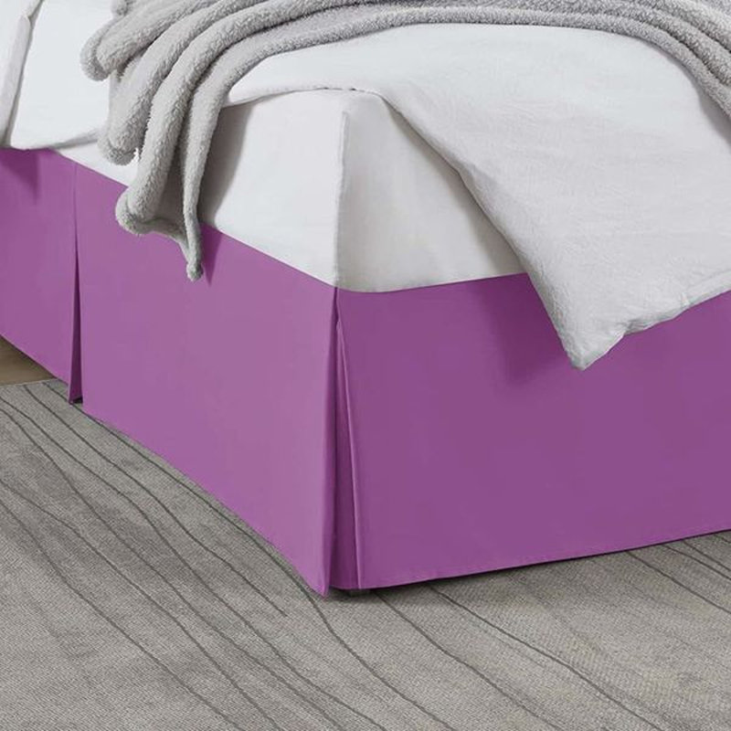 Luxury Pleated 14" Bed Skirt, Orchid, Full