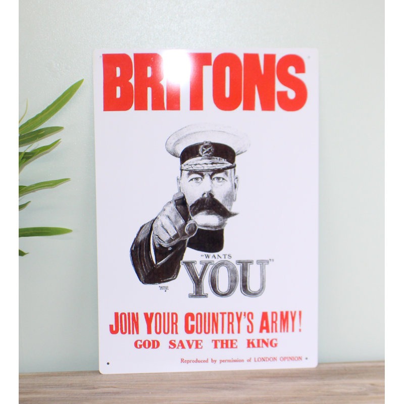 Vintage Metal Sign – Retro Propaganda – Join Your Country’S Army