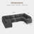 Anureet Modular U-Shaped Sectional-753101476