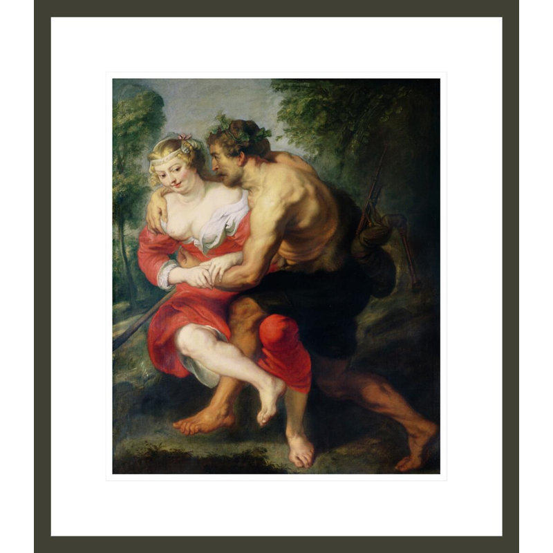 «Pastoral Scene» par Peter Paul Rubens, impression giclée sur cadre, 20.23" H x 17.75" W