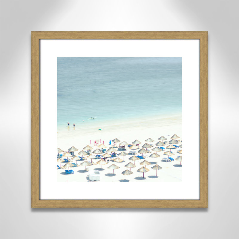 «Sesimbra I» par Ingrid Beddoes - impression, Toile avec cadre en bois beige, H 18,25 po x l 18,25 po x P 0,75 po