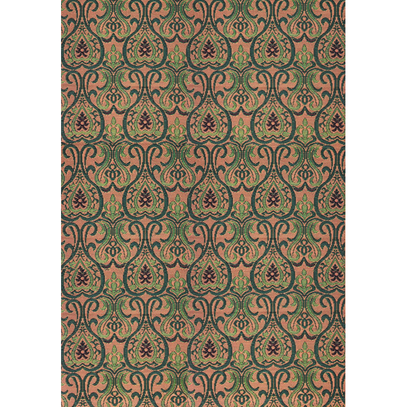 Damask Indoor / Outdoor Rug, Rectangle 6' x 9'