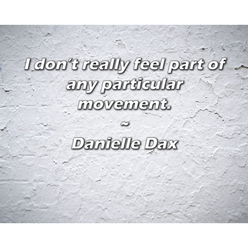 Toile tendue Astoria Grand Gallery par Danielle Dax: «Je ne me sens vraiment pas partie d'un film en particulier