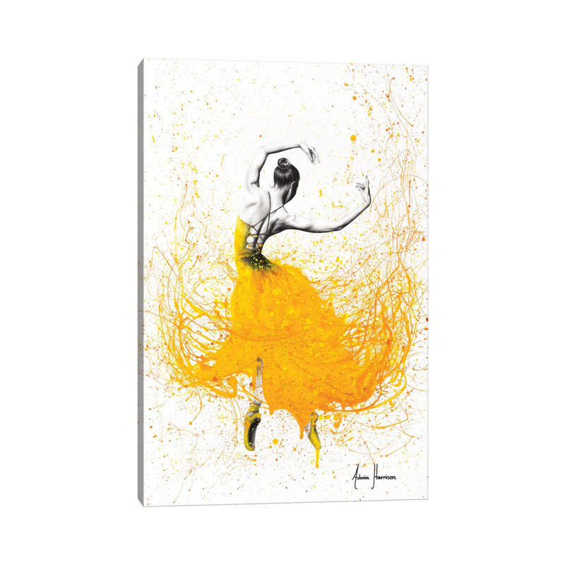 «Daisy Dance» par Ashvin Harrison - impression, Toile tendue, H 12 po x l 8 po x P 0,75 po, Aucun mat