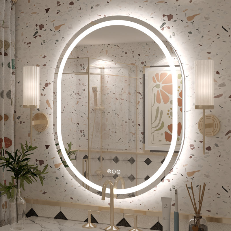 Miroir de salle de bain mural Molly, 36 po x 28 po