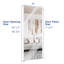 Porte CHIC MODE 36 po x 80 po, porte pliante vitrée avec cadre en aluminium blanc miroir, âme pleine en MDF et quincaillerie incluse.-111689158-111530969