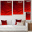 Abstrait, vague rouge, art liquide II - art mural moderne sur toile-2027352632-2073071711-2073071700
