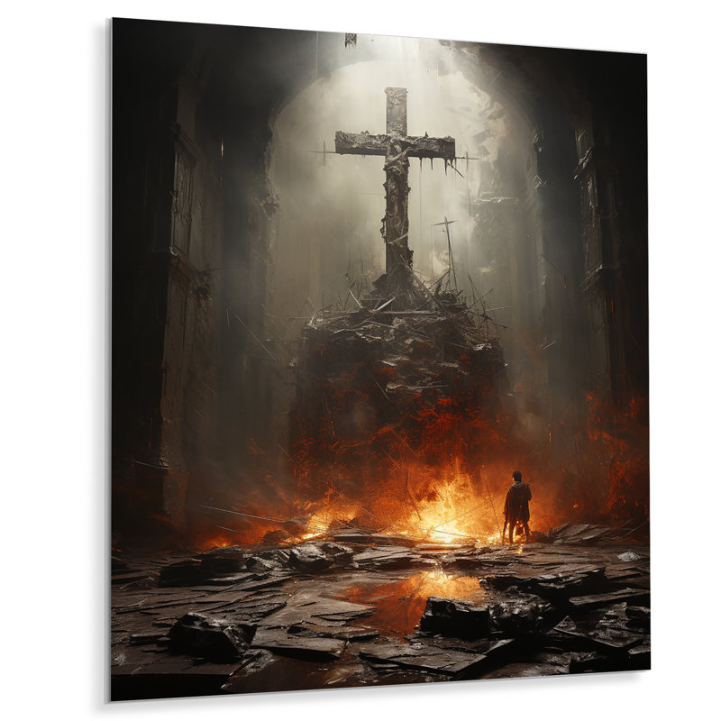 - Impressions murales en métal Christianisme, H 32 po x l 24 po x P 1 po