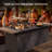 Laurean 25" H x 64" W Expandable Patio Propane Fire Pit Table (55,000 BTU)