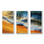 Vue aérienne de la plage bleue et orange IV - art mural plage-1875462323-1875462320