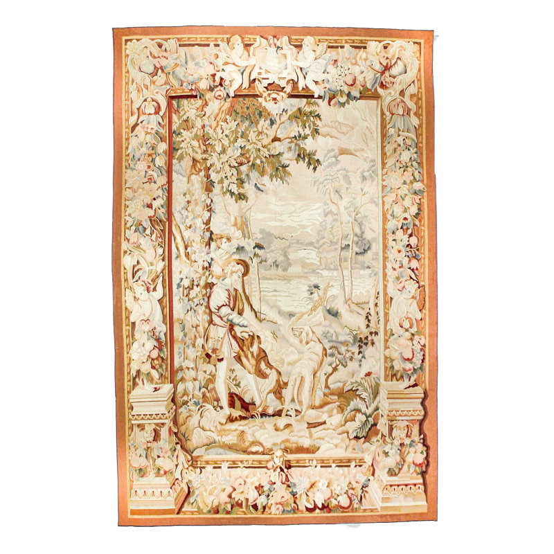 Tapis multicolore unique des années 1970 de 5 pi 7 po x 8 pi 8 po