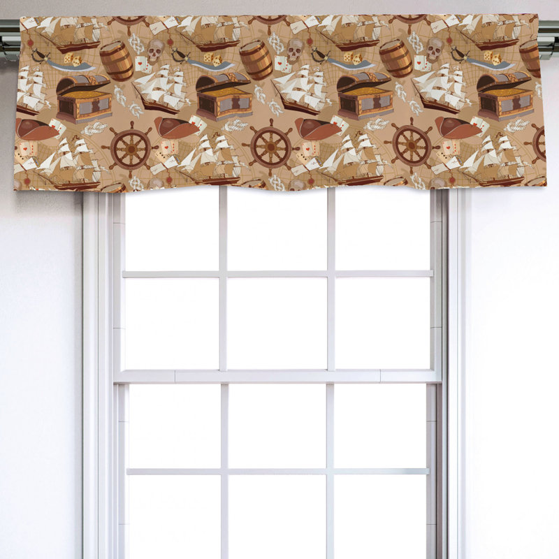 Sateen Ruffled Window Valance