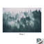 Misty Mountain and Forest Landscape View - Premium Canvas Art for Wall Decor-615723841-615723842