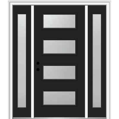 Extérieur en acier peint avec deux portes latérales 4-Lite