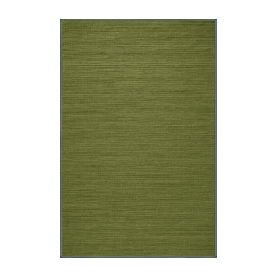Tapis vert uni lavable à la machine