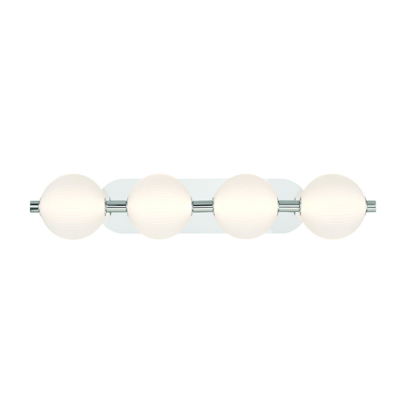Meuble-lavabo 4 lumières Palmas , Polished Nickel