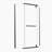 Corner Shower Enclosure 36 In. W X 72 In. H Frameless Neo-Angle Shower Enclosure, 1/4" (6Mm) Clear SGCC Tempered Glass, Pivot Shower Door In Matte Black,Shower Base Not Included-123272796