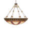 62" Wide Fleur-De-Lis Inverted Pendant
