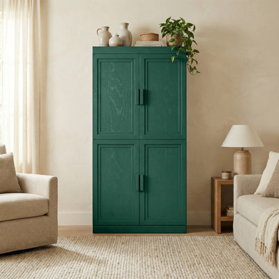 Freestanding Storage Cabinet with Adjustable Shelves Kitchen Pantry Cabinets with Doors for Bedroom Dining Living Bathroom