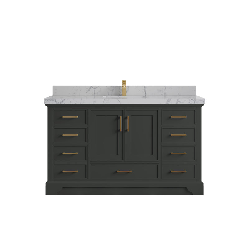 Meuble-lavabo simple avec plateau Charlotte 60