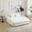 Chenille 2-seater lazy sofa With 5 back pillows-1508432152