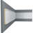 Endurathane Nevio Chair Rail, 3 5/8"H x 1/2"P, 94 1/2"L, Factory Primed