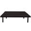 Structure de lit plateforme tapissier simple pour chambres à coucher, chambres d'amis, appartements, dortoirs, peu encombrant, noir-1810518475