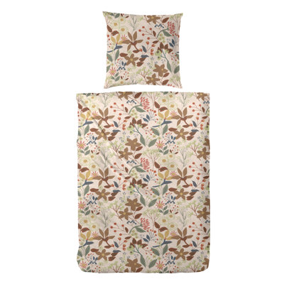Cirri Cotton Floral Duvet Cover Set with Pillow Shams