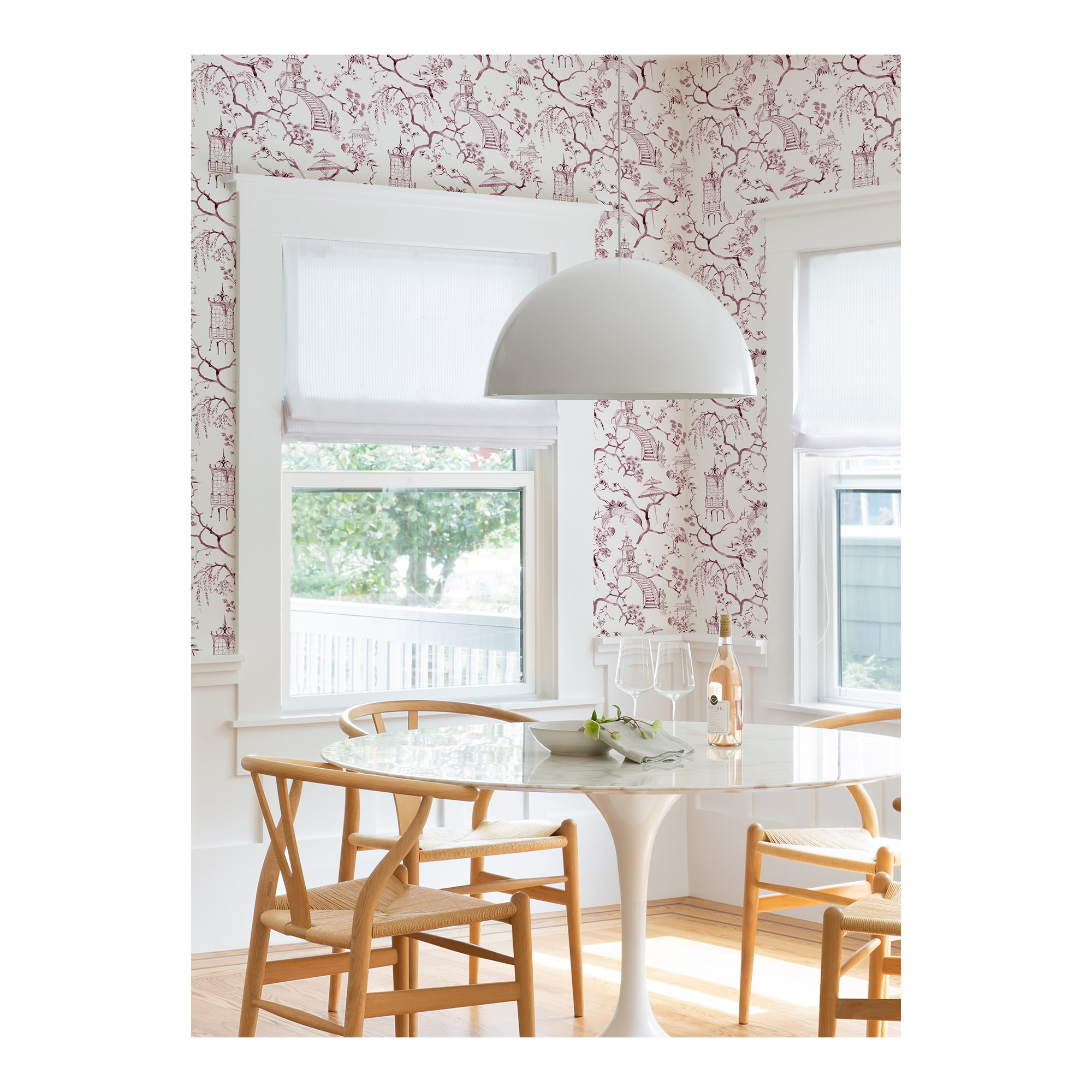 Breene NON-PASTED,UNPASTED Floral Wallpaper, Purple