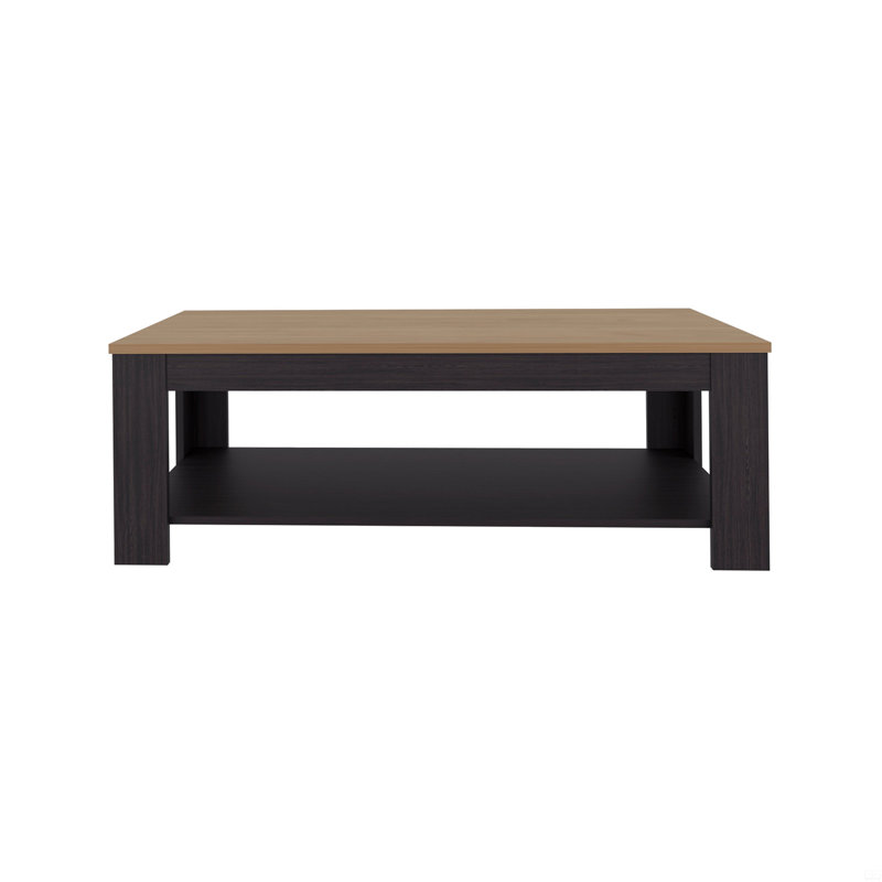 Rectangular Coffee Table With Lower Shelf